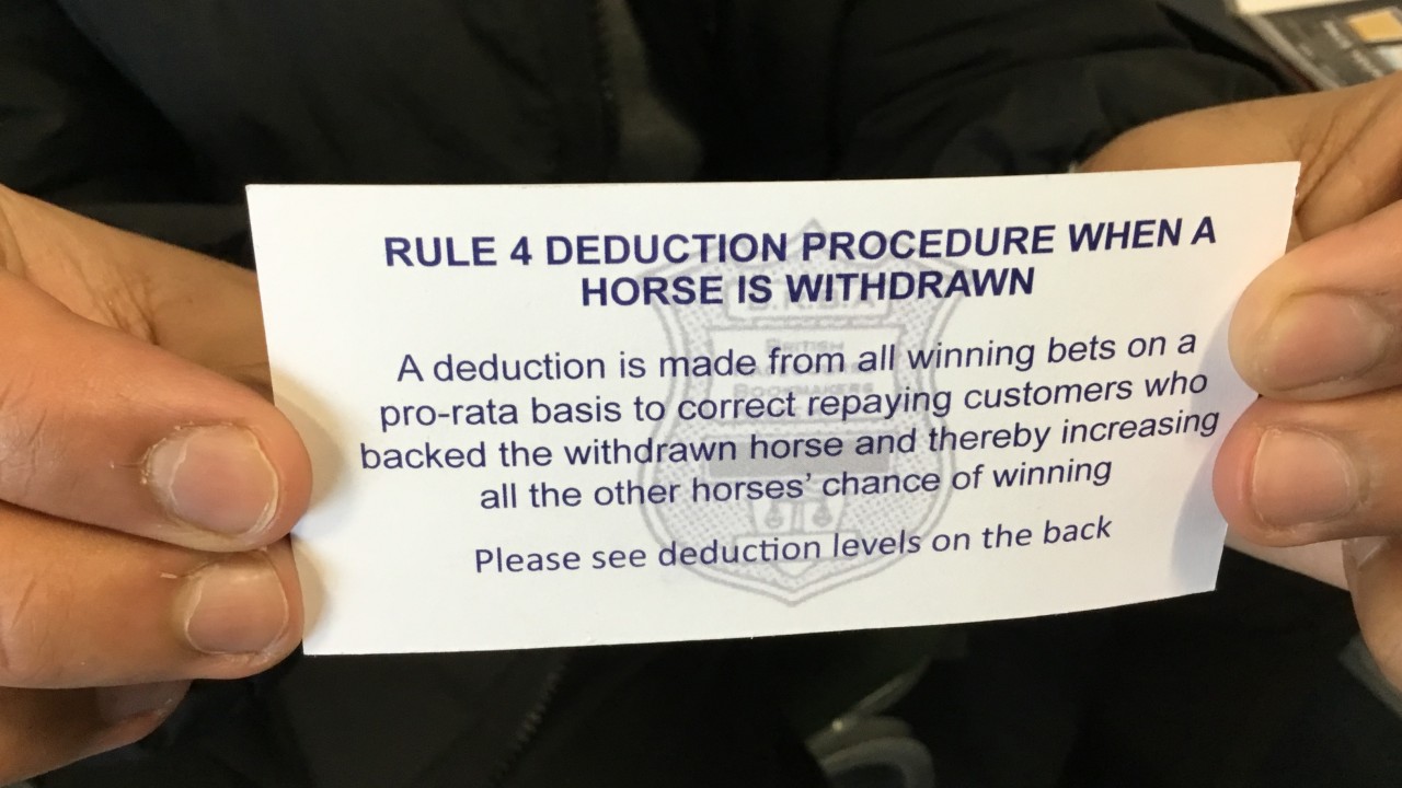 Horse Racing Rule 4